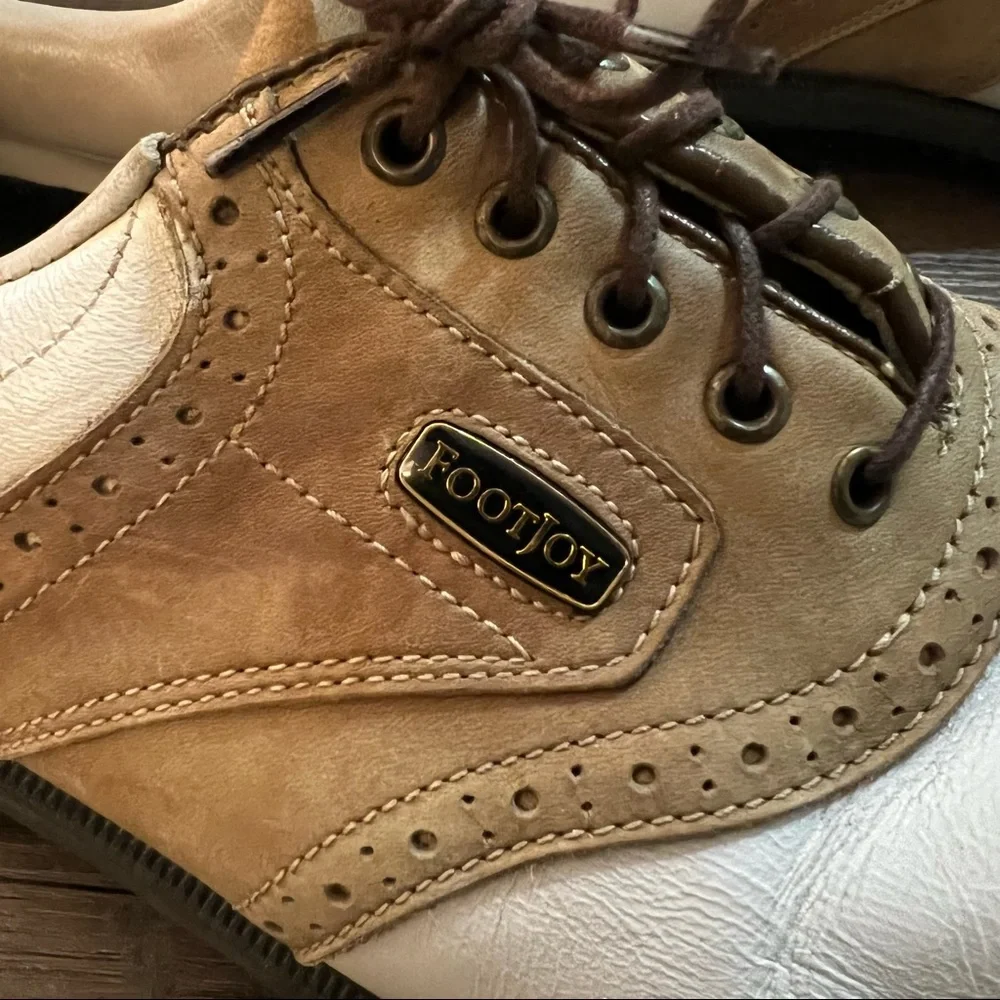 Footjoy dry joys leather golf shoe sz 9m - Picture 10 of 10